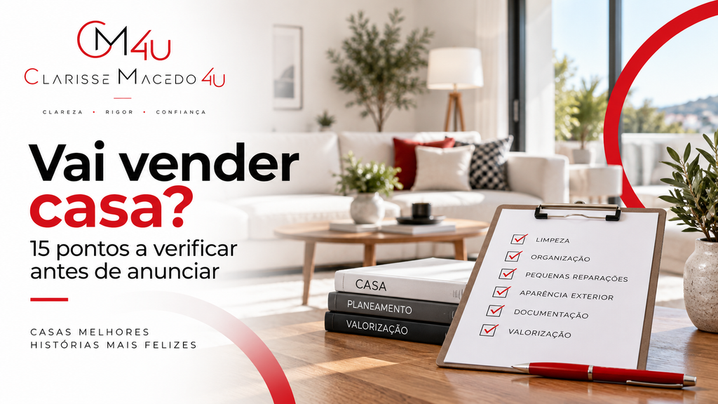 15 pontos a verificar antes de anunciar a venda da casa